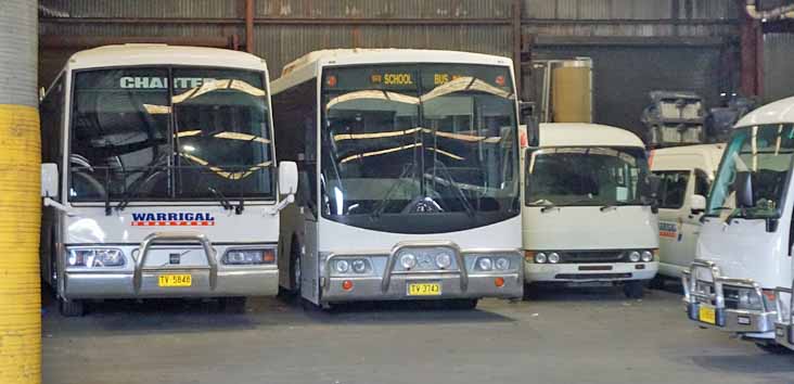 Warrigal Volvo B7R Express 131 & Mercedes OH1725L Volgren SC222 147